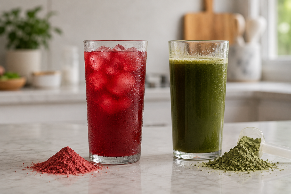 Tastes refreshing, not like grass.